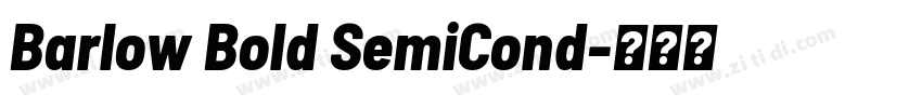 Barlow Bold SemiCond字体转换